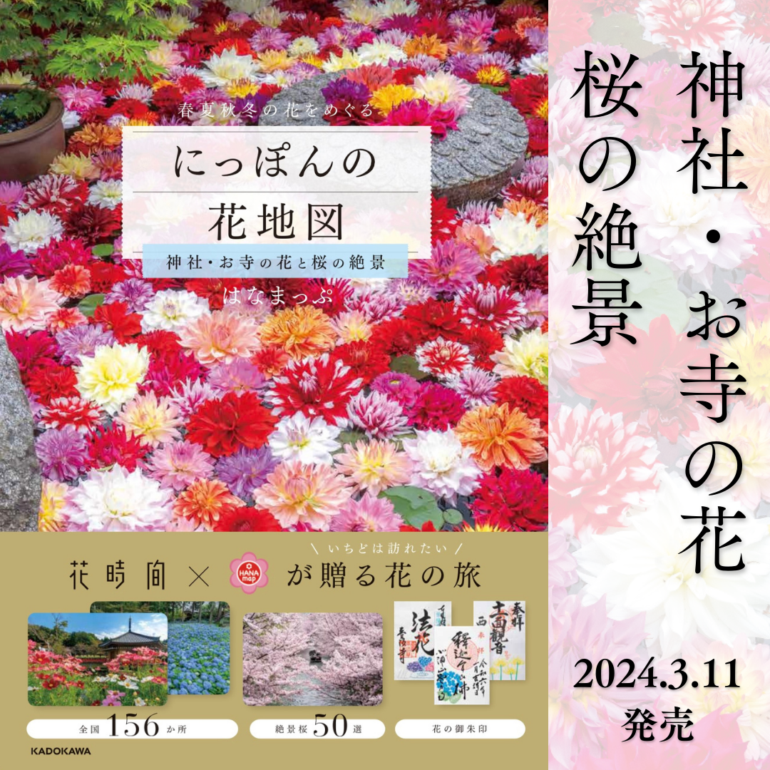 にっぽんの花地図　 神社・お寺の花　桜の絶景